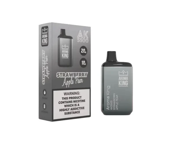 Одноразовый POD Aroma King 5500 Apple Pear strawberry 5% (Яблоко с персиком и клубникой)